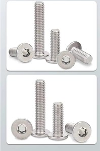 Vis à tête plate Torx métrique en acier inoxydable à filetage grossier M2.5/M3.5 pour l'assemblage d'équipements - Product Image 1