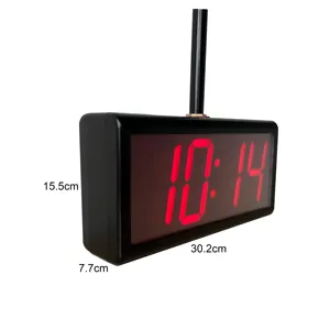 4 Inch 4 Digit Double Face NTP PoE Clock for Corridor, Automatic DST Reset