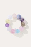 Bracelet à breloques en pierres précieuses mélangées pour femmes - Style tendance Europe & Amérique, matériaux naturels, certifié CE ASTM REACH, bijoux de mode