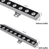 Lampu Bar LED DMX 24pcs untuk Luar Ruangan, Penerangan Fasad Arsitektur, Lampu Wall Washer Tahan Air