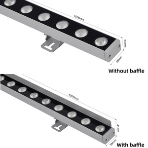 DMX 24 piezas Barra <span class=keywords><strong>de</strong></span> luz LED para exteriores, Iluminación arquitectónica <span class=keywords><strong>de</strong></span> fachadas, Proyector <span class=keywords><strong>de</strong></span> pared impermeable - Product Image 2