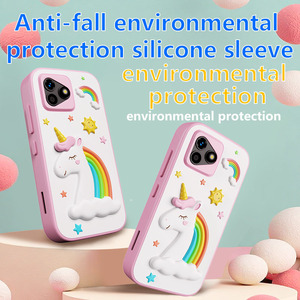 Nuevo Estilo <span class=keywords><strong>de</strong></span> Teléfono Móvil Infantil con Cámara Digital, Pantalla <span class=keywords><strong>de</strong></span> 2.4 Pulgadas HD, Cámaras Delanteras/Traseras Dobles, Material <span class=keywords><strong>de</strong></span> Silicona ABS, para Niños Pequeños - Product Image 5