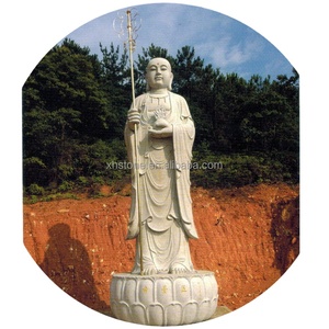 พระคุศติการ์บาห์ พระโพธิสัตว์จิโซ พระพุทธรูปทิเบต แกะสลักด้วยมือจากหินแกรนิต ขนาดสั่งทำพิเศษ พร้อมฐาน  งานประติมากรรมทองสัมฤทธิ์ ขาย - Product Image 4