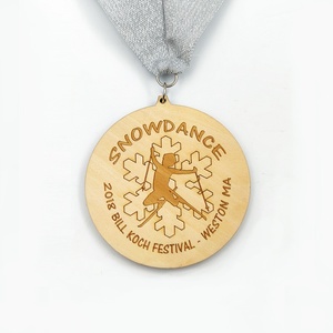 Medallón de Madera Personalizado con Grabado, Medalla Deportiva para Maratón, Recuerdo, Regalo, Decoración - Product Image 2