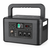 Station d'alimentation portable 740Wh 800W, alimentation 200000mAh AC DC USB-C, charge sans fil 10W, écran LCD pour usage extérieur et domestique