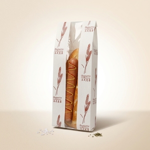 Bolsa de Papel Kraft para Empacar Pan con Ventana Transparente, Bolsa de Papel para Llevar Baguettes, Hot Dogs, Sándwiches y Productos de Panadería - Product Image 2