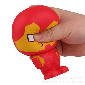 Iron Man <b>Squishy</b> Toy EVA Portable Stress Relief Gift For Kids 5-7 Years Unisex - Product Image 1