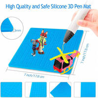 Top vente 3D enfants Silicone dessin tapis résistant à la chaleur en caoutchouc modèle Pad de l'usine de la Chine