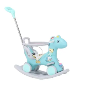 Rocking Horse Children's two-horse - Toy Car Baby Rocking car Removable sliding baby comfort chair