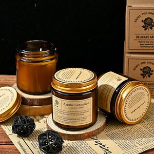 Velas Aromáticas de Cera de Soya Hechas a Mano con Etiqueta Privada al por Mayor, Velas de Aromaterapia en Frascos de Vidrio con Logotipo Personalizado para Decoración <span class=keywords><strong>del</strong></span> Hogar - Product Image 5