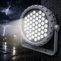Projecteur LED extérieur DMX 512 216W RGB IP65 étanche pour place publique, jardin, parc