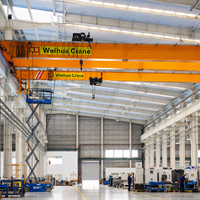 Grue de pont industrielle pour la construction, grue à flèche double avec palan LH et chariot électrique, capacité 10-32 tonnes