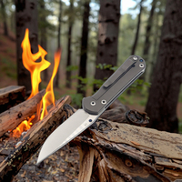 Couteau de poche tactique pliable, lame en acier D2, manche en alliage de titane, camping, survie en plein air, chasse, EDC, personnalisable OEM