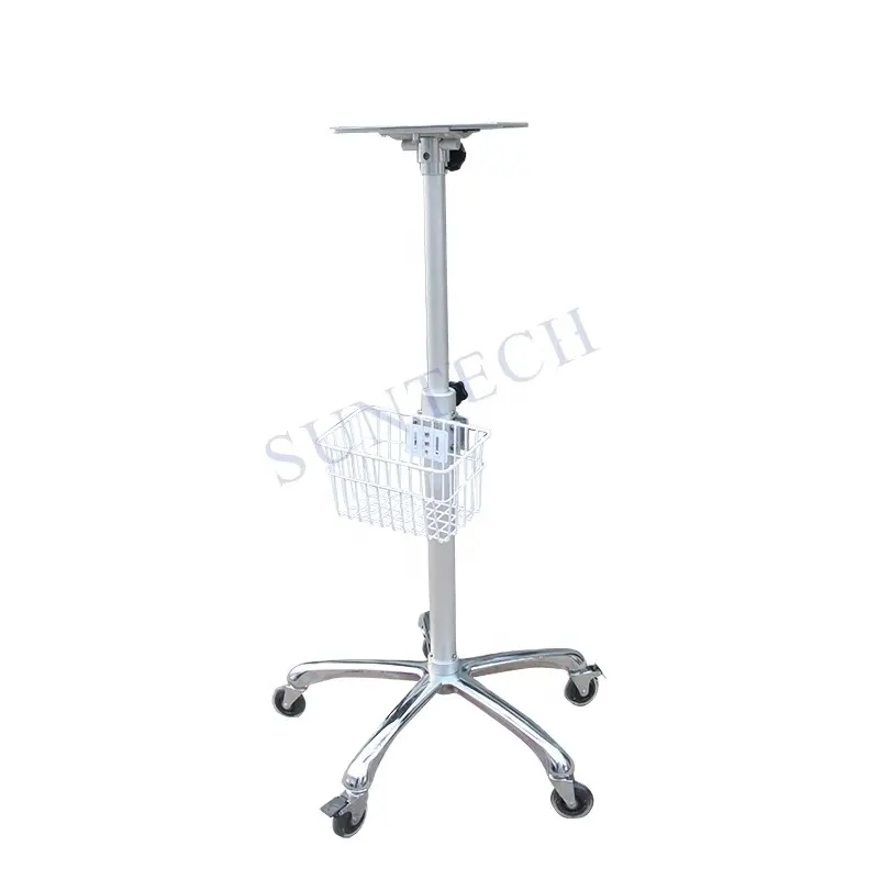 Five star hospital medical patient monitor trolley with high quality stand