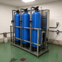 Réservoir de filtration à sable en PRV (Plastique Renforcé de Fibres) industriel, 5000 L/heure, pour dessalement et traitement des eaux en aquaculture