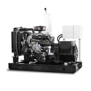 Gerador diesel do tipo refrigerado de água portátil, gerador elétrico super silencioso 20kva