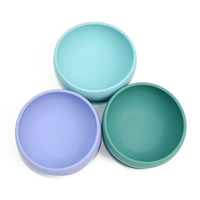 Ensemble bol et cuillère, nouvelle arrivée, vente flash, 100% silicone de qualité alimentaire, assiette à dîner pour bébé, forme personnalisée, bol d'alimentation à ventouse