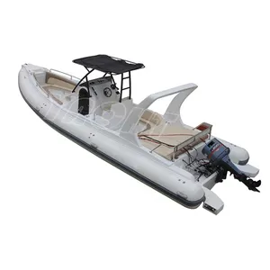 4 स्ट्रोक 200hp * 2 इंजन 32ft 9.6m लक्जरी शीसे रेशा रिब Inflatable नाव