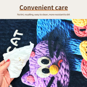 3D Häkel-Cartoon Neuartige Schlingenflor Waschbare Rutschfeste Haustierfreundliche Hotel-Türmatte Innenbereich-Teppich - Product Image 5