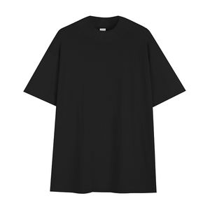 T-shirt <span class=keywords><strong>Homme</strong></span> Oversize en Coton 280 Gsm, Impression sur Écran, Pro Club, Col Mock Heavyweight, T-shirt <span class=keywords><strong>Homme</strong></span> Oversize Personnalisé - Product Image 2