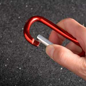 Aluminum Alloy D-Shaped Type D Carabiner Size 5 Climbing <b>Clip</b> Outdoor Buckle Spring-Loaded <b>Hook</b> LED Lig Luggage - Product Image 2
