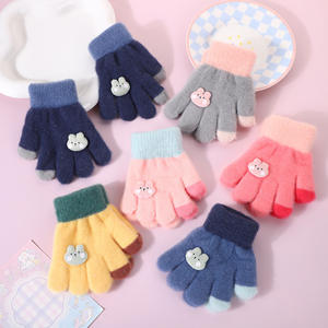 Guantes de Dedo con Diseño de Conejito para Bebé, Otoño e Invierno, Forro Polar Grueso y Cálido, Diseño Moderno para Ciclismo - Product Image 2