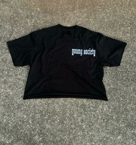 Camiseta Holgada de Algodón con Estampado en Serigrafía, Hombros Caídos, Diseño Sólido, Venta al Por Mayor - Product Image 5