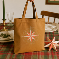 Sac en toile léger pour activités festives hivernales, stock disponible permet la personnalisation de la marque pour les importateurs
