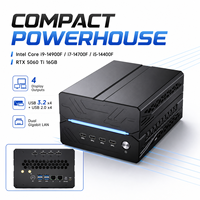 Мини-игровой ПК Intel Core i9-14900F RTX 5060 Ti 16 ГБ DDR5 5600 96 ГБ PCIe 4.0 SSD WiFi 6E Двухпортовый LAN 1 Гбит/с Windows 11 Настольный компьютер