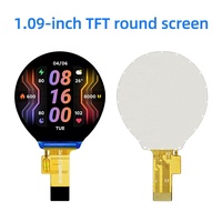 Modul LCD TFT Berkualitas Tinggi 1,09 Inci Resolusi 240x240 Kompatibel dengan Jam Tangan Pintar Premium Layar SPI RGB Bundar Kecil