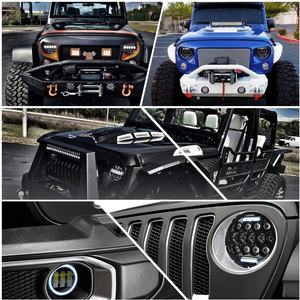 OVOVS Faro Delantero LED Redondo de 7 Pulgadas con Luz Alta y Baja DRL, Faro LED de 75W para Jeep Wrangler JK, Land Rover, <span class=keywords><strong>Lada</strong></span> Niva - Product Image 5