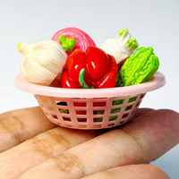 Miniatuurvoedselspeelgoed Gesimuleerde groenten Fruit DIY-accessoires Kunststof hars Brandstofinjectie Poppenhuisminiaturen Landschap