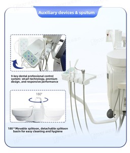 歯科用チェアユニット クラスI 総合治療機 電動リフト装置 CE認証取得済 RX-DU-X3 AC電源 97x114x112cm - Product Image 4