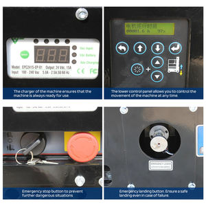 במת הרמה טלסקופית קלה GZD גובה 4.8 מטר, כושר נשיאה 227 ק\\\"ג, מנוע חשמלי 1.3 קילוואט, מעלית זרוע טלסקופית - Product Image 4