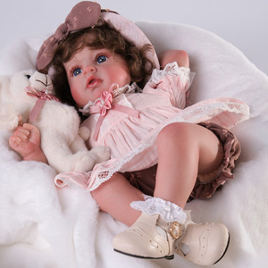 Hot Selling Soft Vinyl Reborn Baby <strong>Doll</strong> Educational Toy Artistic Design Fashion Toddler Gifts Set with Plush Toys - Product Image 5