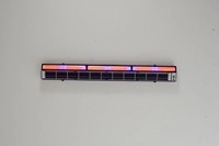 Lampes LED solaires décoratives linéaires pour extérieur, étanches IP65, à intensité variable par télécommande RGB, pour aménagement paysager