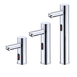 Grifo <span class=keywords><strong>de</strong></span> <span class=keywords><strong>lavabo</strong></span> inteligente infrarrojo automático con sensor, <span class=keywords><strong>de</strong></span> un solo orificio, montado en encimera, con válvula cerámica, para uso transfronterizo - Product Image 1