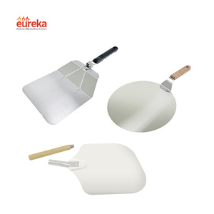 RUCUDIM Pizza shovel made of stainless steel pizza, round pizza shovel RUCUDIM Pizza shovel made of stainless steel pizza, round pizza shovel