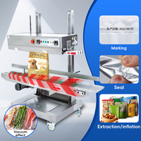 Machine de scellage verticale automatique industrielle à vide pour sacs, à scellage continu par chaleur, pour aliments et noix