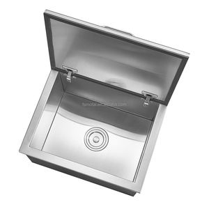 Fournitures pour hôtels Coffre à glace Bar et refroidisseur de glace à vin Évier en acier inoxydable Machines à glace <span class=keywords><strong>d</strong></span>'<span class=keywords><strong>été</strong></span> pour l'extérieur Équipement de restaurant - Product Image 4