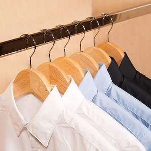 <span class=keywords><strong>LINDON</strong></span> – porte-manteau en velours antidérapant, en bois massif de qualité supérieure, présentoir de vêtements pour magasin de vêtements, vente en gros - Product Image 6