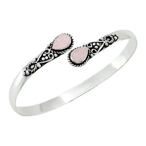 2024 nouveau bracelet sans ternissement en pierres de quartz rose naturel bracelet en quartz rose