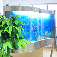 Grand aquarium rectangulaire en acrylique de grande taille, prix avantageux, fabriqué en Chine, aquarium en acrylique