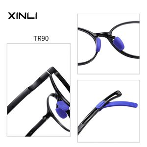 กรอบแว่นตา TR90 XINLI รุ่น 5108 สำหรับเด็ก ป้องกันแสงสีฟ้า ปรับได้ เหมาะกับทุกใบหน้า ลายเรขาคณิต แบบเต็มกรอบ - Product Image 4