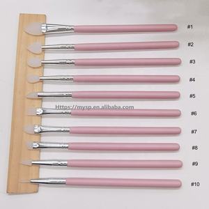 Herramientas para Tinte de Cejas, Pinceles de Silicona para Cejas y Pestañas, Pincel de Silicona Rosa para Sombras de Ojos, Labios y Cejas, Aplicador de Delineador - Product Image 3