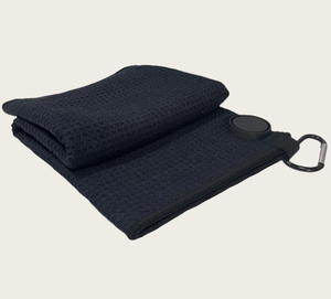 Toalla de golf de microfibra Waffle Weave con accesorio magnético Toalla de golf súper absorbente acoplable con cierre colgante - Product Image 3