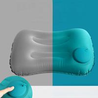 Oreiller de voyage gonflable pour le camping en plein air, la sieste au bureau, oreiller gonflable pour le soutien de la tête et du cou