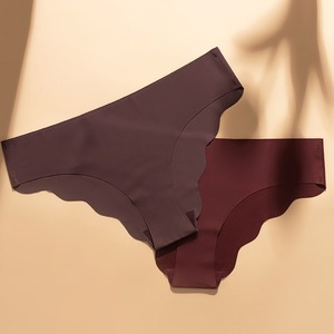 Của phụ nữ kích thước lớn mùa hè mỏng thoáng khí cotton đáy quần đám mây xù thiết kế một mảnh thoải mái phong cách băng lụa đồ lót liền mạch - Product Image 3