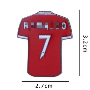 Grosir stok yang baik pakaian perunggu olahraga lencana Pin logam yang dipoles Pin sepak bola bintang Jersey Logo bertema olahraga bros Enamel - Product Image 2