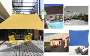 Voile d'ombrage grise anti-UV en tissu, toile <span class=keywords><strong>de</strong></span> protection pour patio extérieur et jardin, 185 GSM, robuste et personnalisable - Product Image 5
